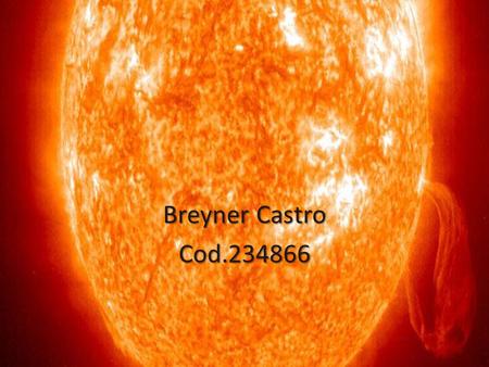 Breyner Castro Cod.234866. Las manchas solares son causadas por disturbios en el campo magnético del Sol que emana hacia la fotosfera, la parte visible.