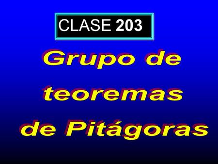 CLASE 203. A A B B C C D El  ABC es rectángulo en C. a a b b c c h h AC = b BC = a AB = c AB  CD = h Demuestra que:  ABC   ADC   CDB h 2 = p 