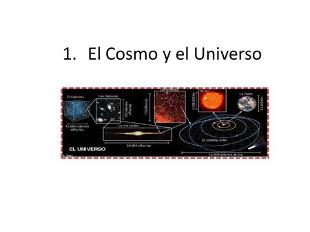 El Cosmo y el Universo.