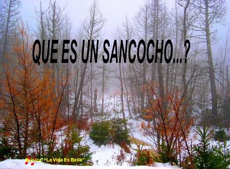 QUE ES UN SANCOCHO...? Música: “La Vida Es Bella”.