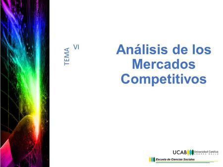 Análisis de los Mercados Competitivos