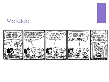 Mafalda. Vocabulario de lo político To donate -  Donar.