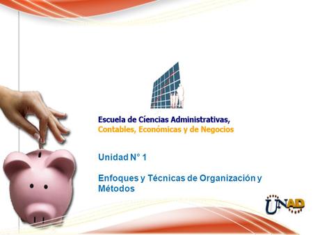 Unidad N° 1 Enfoques y Técnicas de Organización y Métodos.