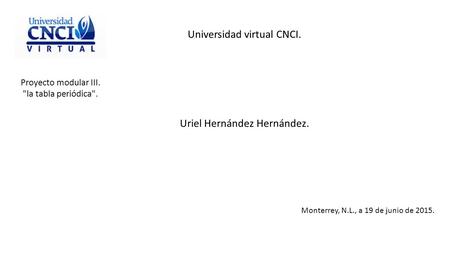 Universidad virtual CNCI.