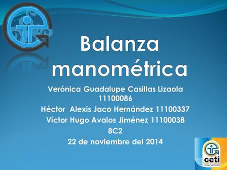 Balanza manométrica Verónica Guadalupe Casillas Lizaola