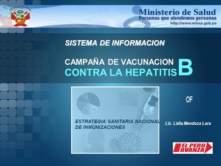 SISTEMA DE INFORMACION CAMPAÑA DE VACUNACION CONTRA LA HEPATITIS