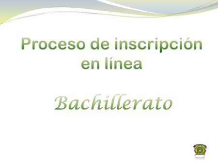 Proceso de inscripción en línea