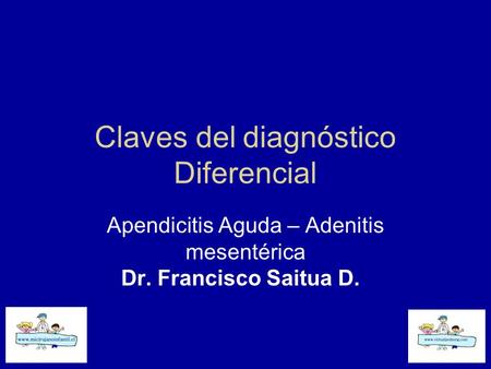 Claves del diagnóstico Diferencial