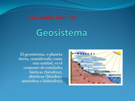 Geosistema Chambilla Eder “5F”