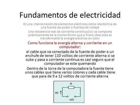Fundamentos de electricidad