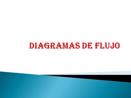 DIAGRAMAS DE FLUJO.