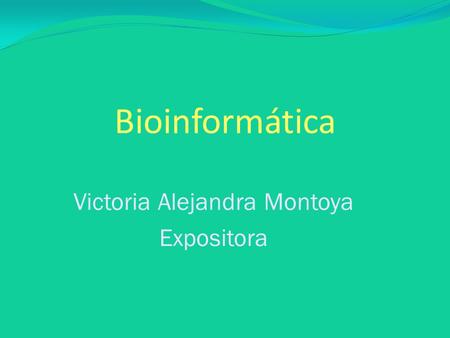 Victoria Alejandra Montoya Expositora