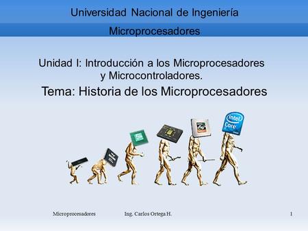 Tema: Historia de los Microprocesadores