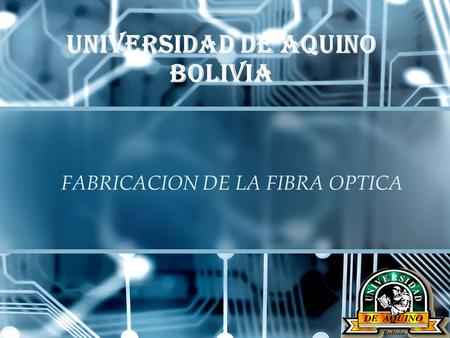 UNIVERSIDAD DE AQUINO BOLIVIA