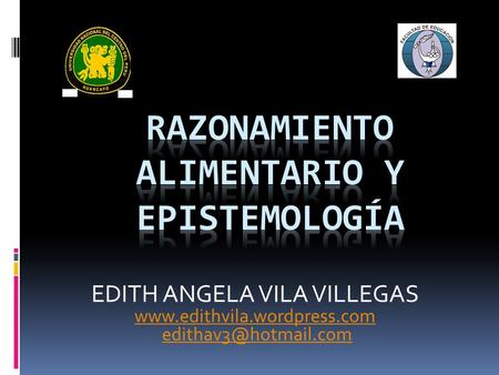 RAZONAMIENTO ALIMENTARIO Y EPISTEMOLOGÍA
