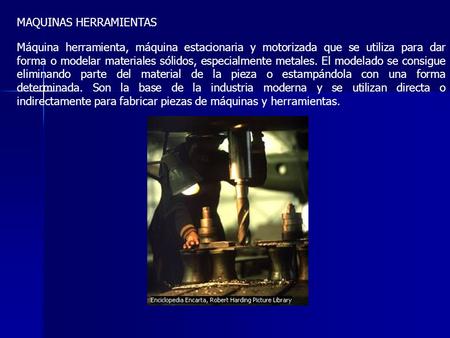 MAQUINAS HERRAMIENTAS