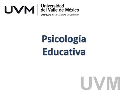 Psicología Educativa.