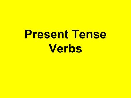 Present Tense Verbs. Infinitive: The verb form listed in the dictionary. In English, the infinitive usually include to: hablar- to talk / trabajar – to.