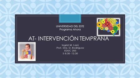 At- Intervención Temprana