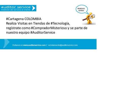 Visítanos en  // INGRESOS EXTRAS #Cartagena COLOMBIA Realiza Visitas en Tiendas de #Tecnología,