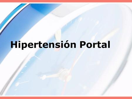 Hipertensión Portal.