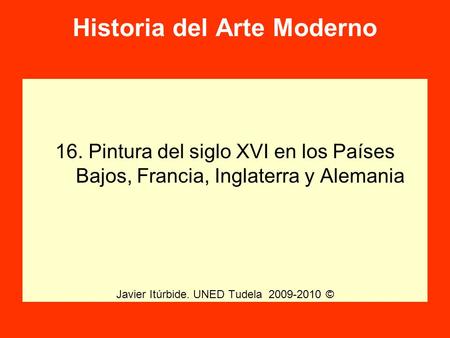 Historia del Arte Moderno