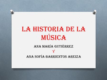 la historia de la música
