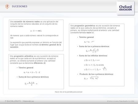SUCESIONES Una sucesión de números reales es una aplicación del conjunto de los números naturales en el conjunto de los números reales: s: N R de.
