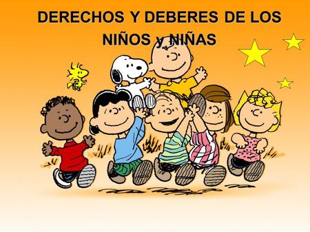 DERECHOS Y DEBERES DE LOS NIÑOS y NIÑAS