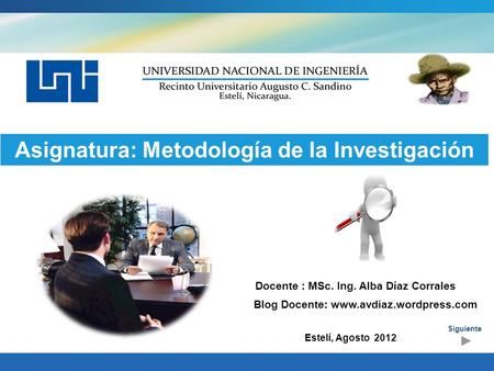 Asignatura: Metodología de la Investigación