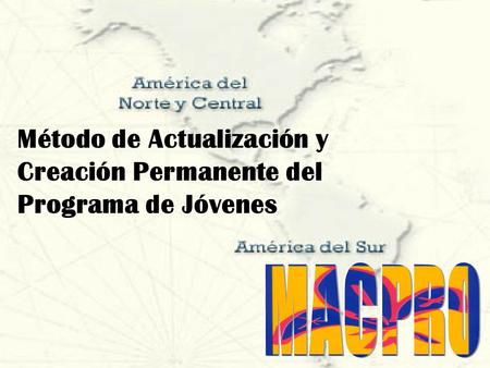 Método de Actualización y Creación Permanente del Programa de Jóvenes