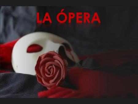 -- La palabra «opera» significa 'obras' en italiano -- predecesores formales de la ópera -- primeras obras: Dafne de Jacopo Peri, erudice de peri, L'Orfeo.