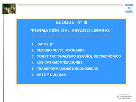 “FORMACIÓN DEL ESTADO LIBERAL”