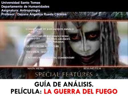 película: LA GUERRA DEL FUEGO