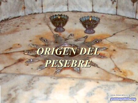 ORIGEN DEL PESEBRE.