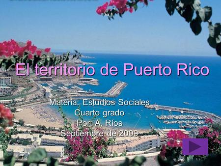 El territorio de Puerto Rico