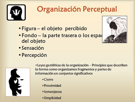Organización Perceptual