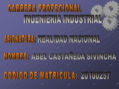 INGENIERIA INDUSTRIAL
