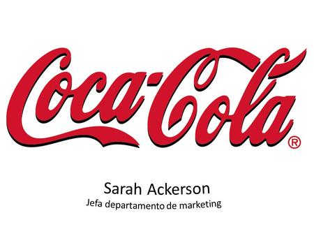 Sarah Ackerson Jefa departamento de marketing