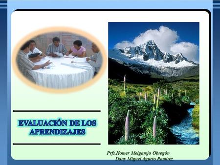 EVALUACIÓN DE LOS APRENDIZAJES