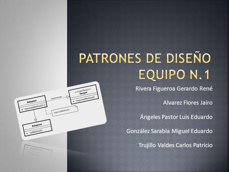 Patrones de diseño equipo n.1