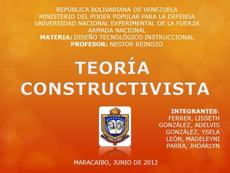 TEORÍA CONSTRUCTIVISTA