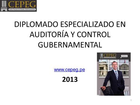 DIPLOMADO ESPECIALIZADO EN AUDITORÍA Y CONTROL GUBERNAMENTAL