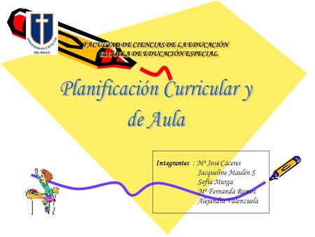 FACULTAD DE CIENCIAS DE LA EDUCACIÓN ESCUELA DE EDUCACIÓN ESPECIAL.