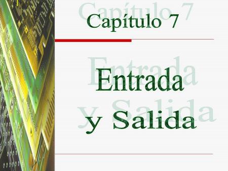 Objetivos Generales Conocer el manejo de las instrucciones provenientes, o hacia, los dispositivos de E/S. Manejar las interrupciones que suceden en la.