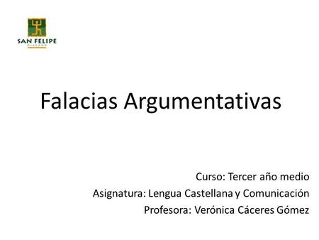 Falacias Argumentativas
