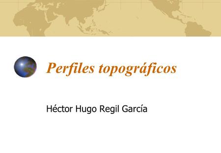 Perfiles topográficos