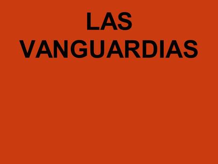 LAS VANGUARDIAS.