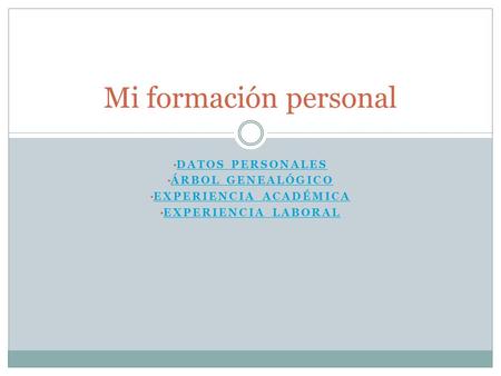 Experiencia académica