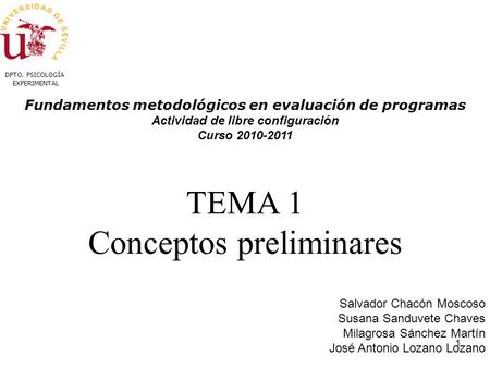 Conceptos preliminares